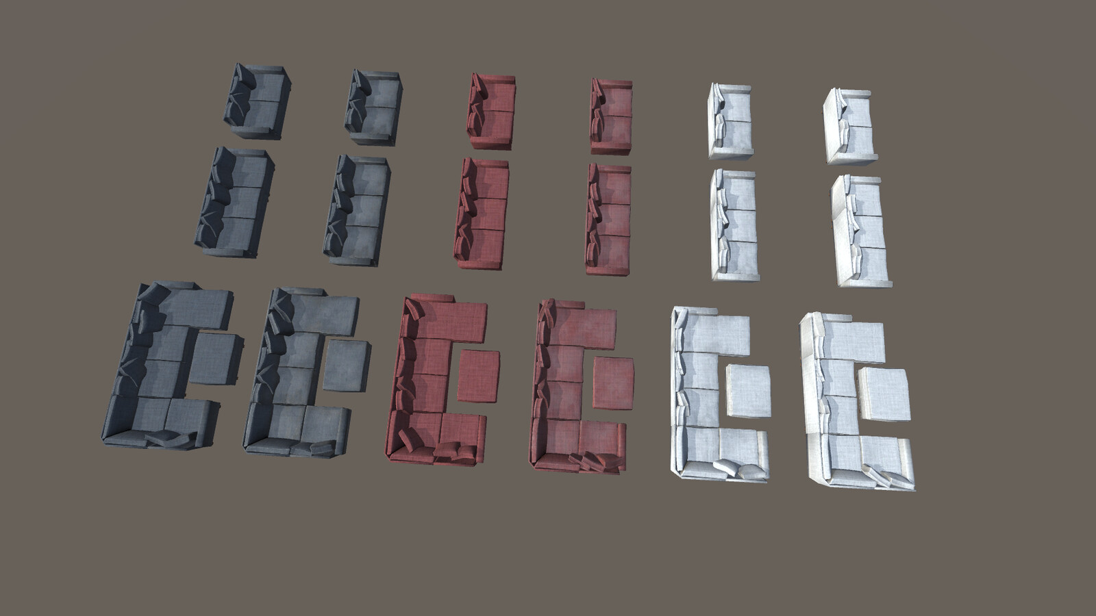 My newest creation, Modular modern couch with sevral material options!