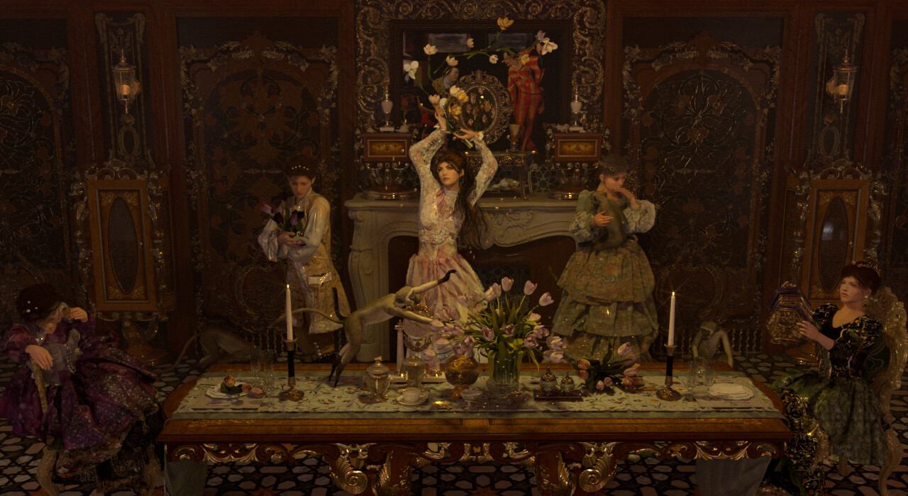 ArtStation - 郁金香泡沫