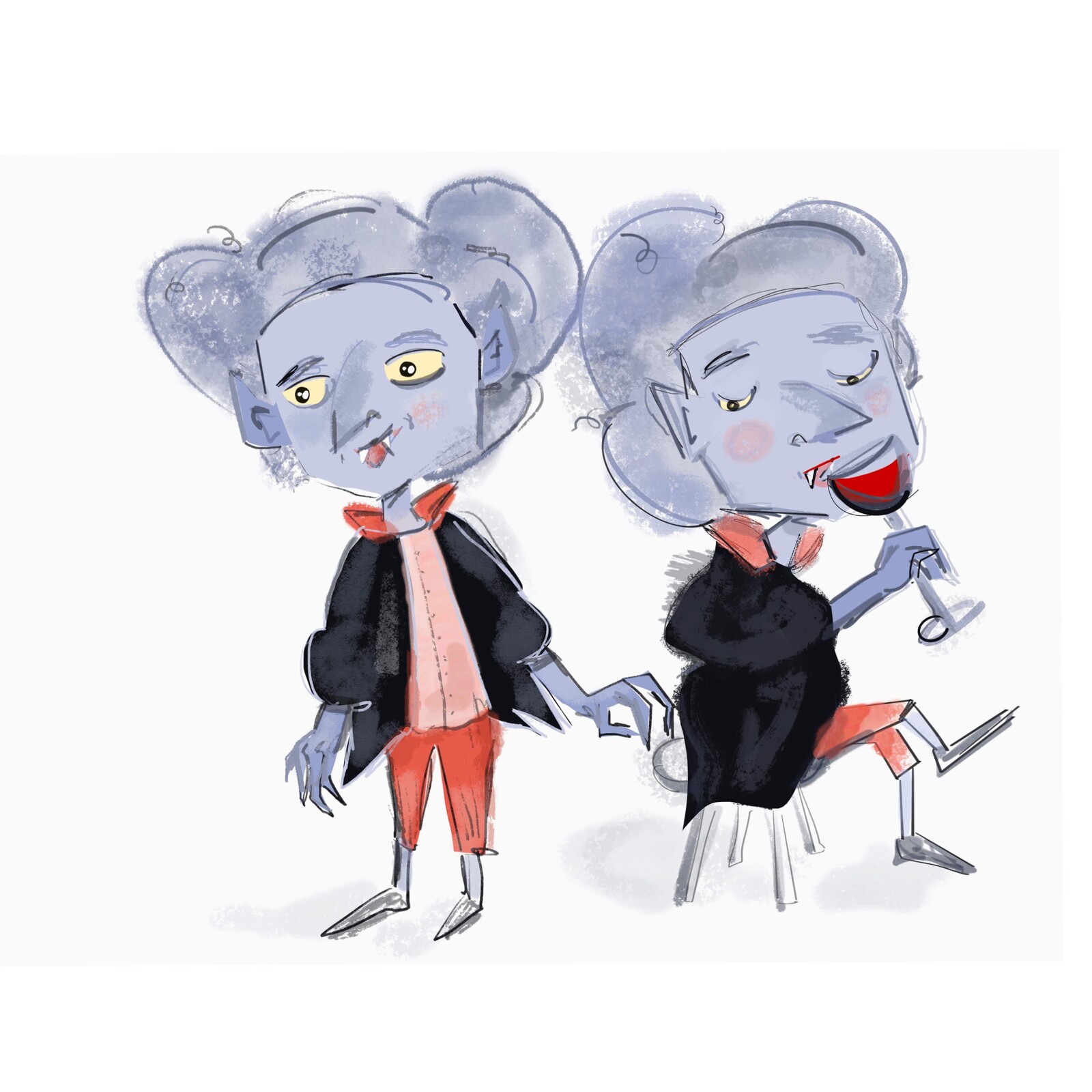 I present you Draculin
My sketch version of a vampire 