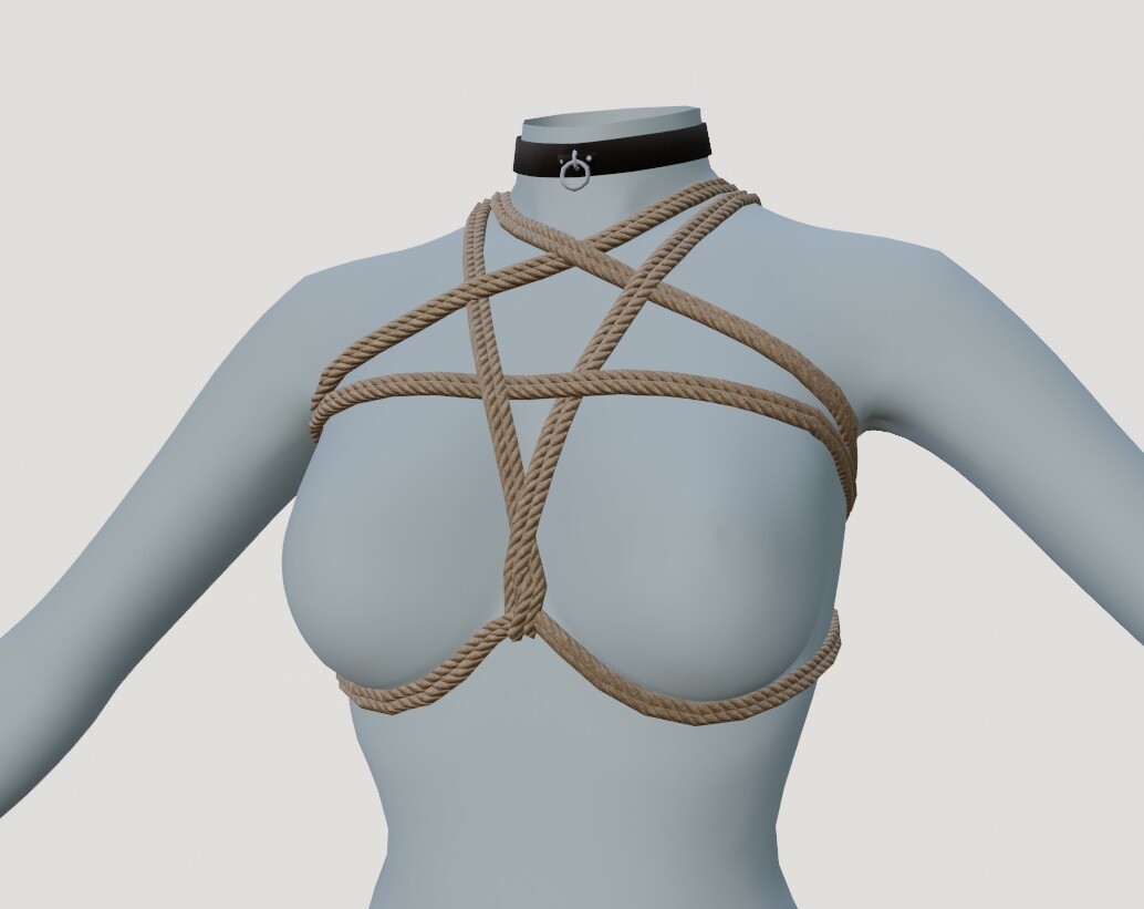 ArtStation - Rope harness mod for a game