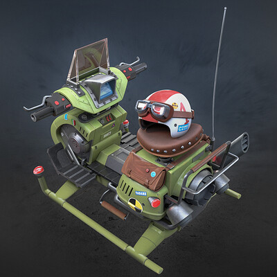 Toriyama Style Hoverscooter