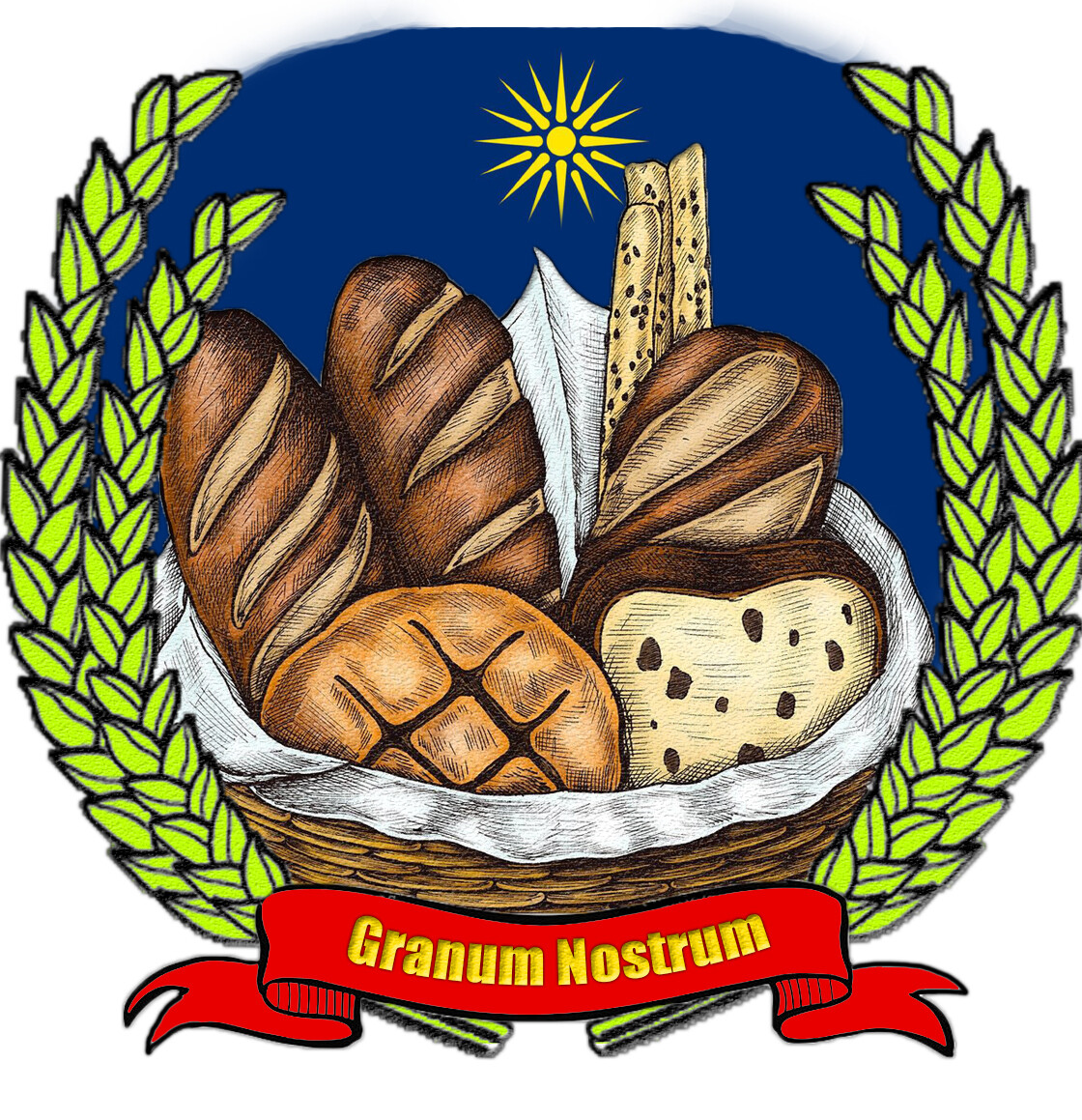ArtStation Granum Nostrum bakery logo