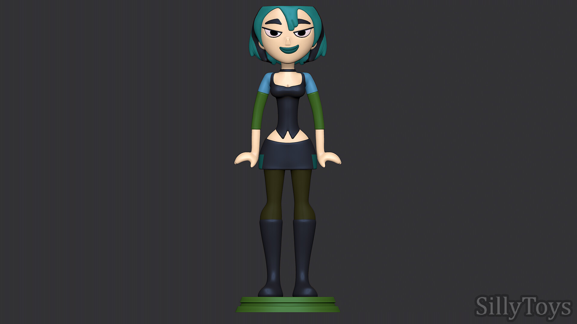 Gwen from Total Drama (3D) its_angelaworld - Illustrations ART street