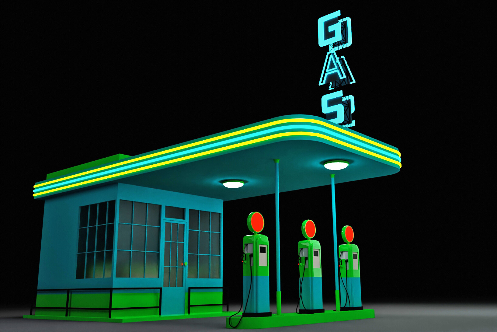 ArtStation Gas station
