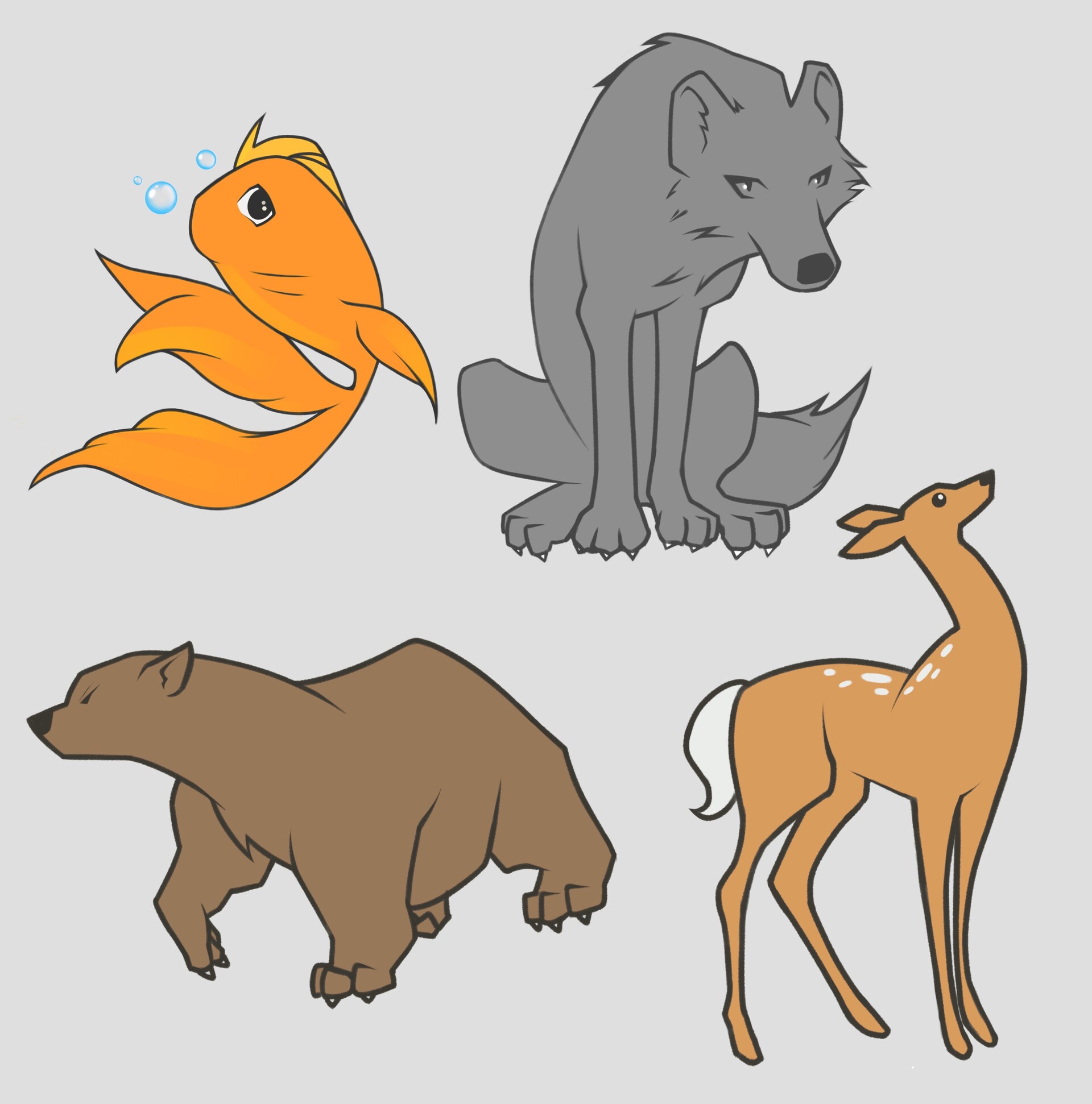 how to draw disney style animals