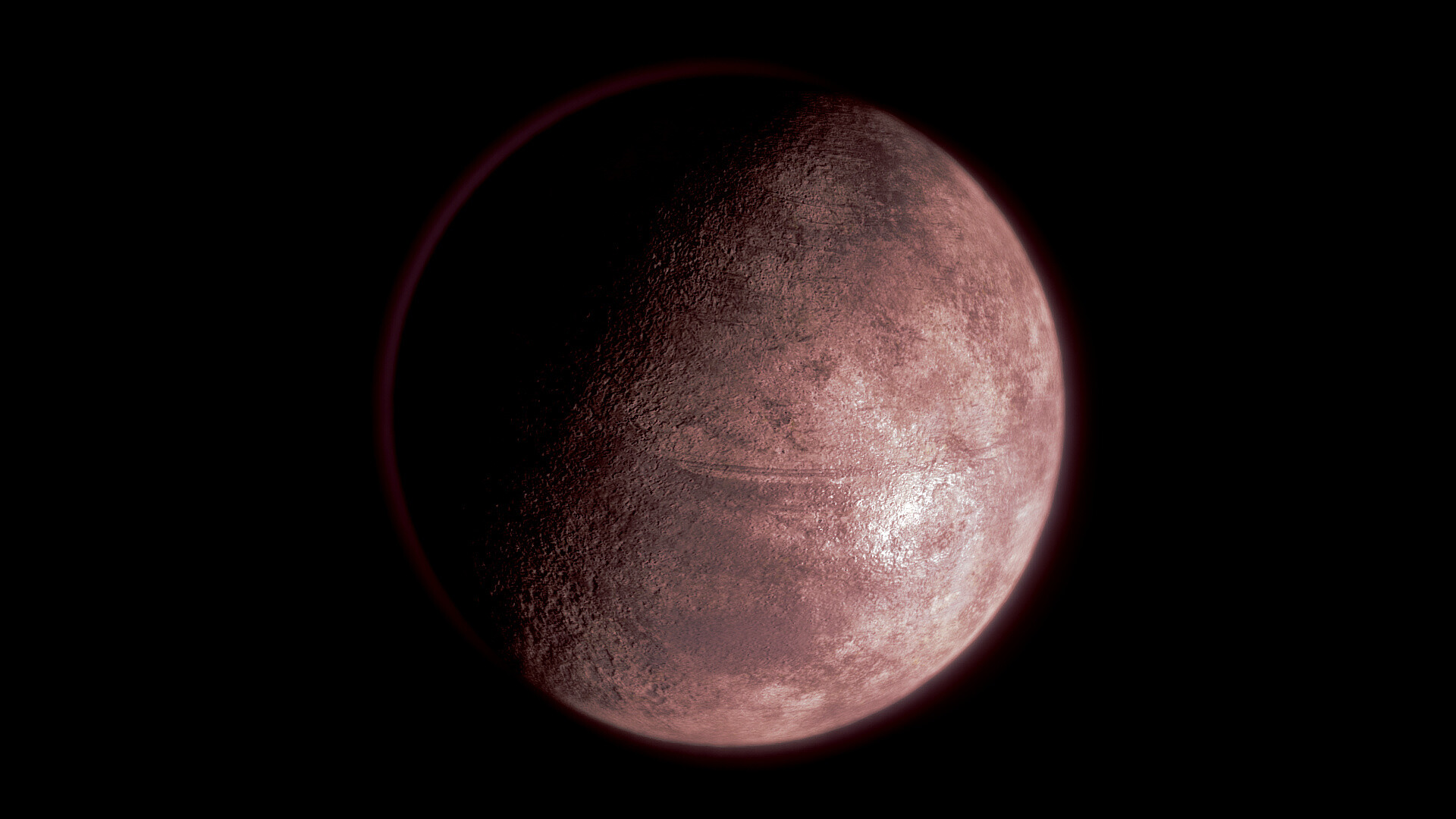 ArtStation - Sedna - the reddest dwarf planet