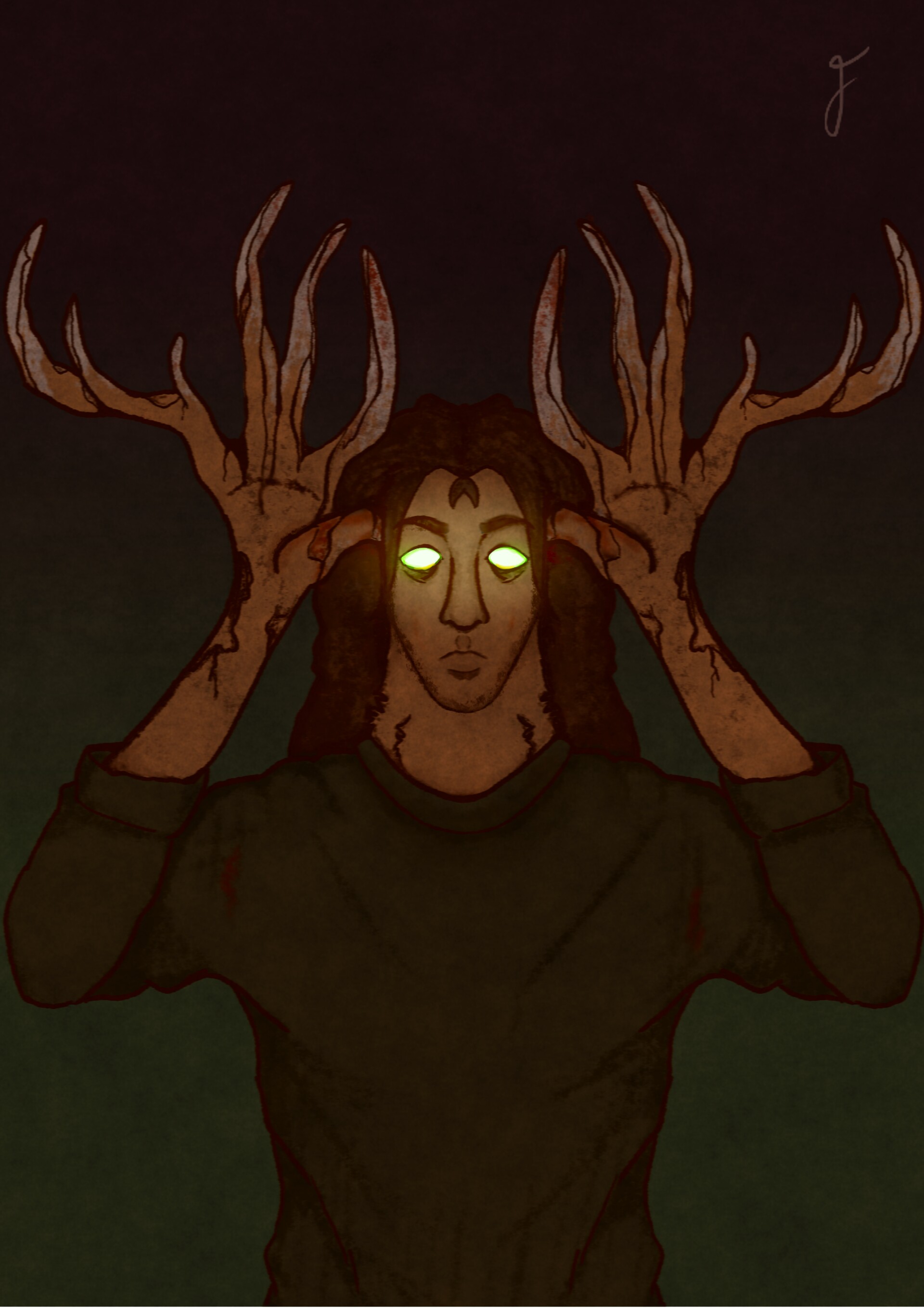 ArtStation Deer in Headlights