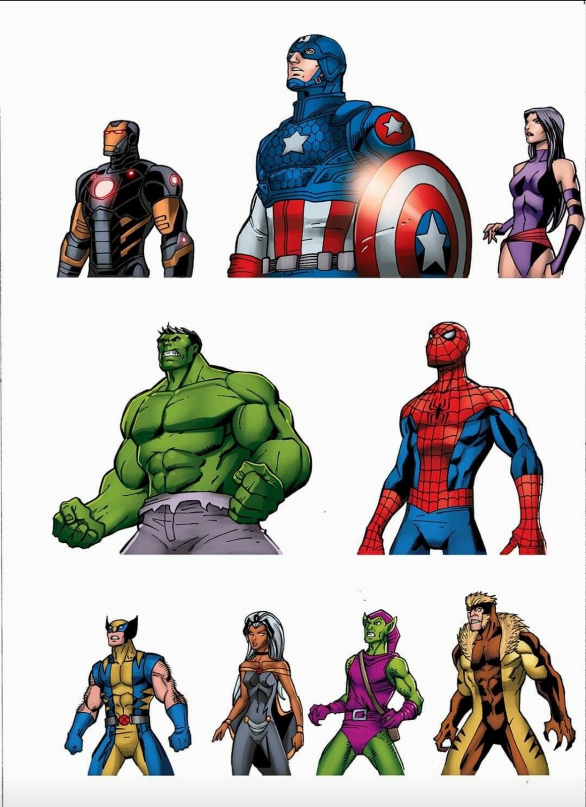 Marvel Comics Avengers Mobile Game Assets