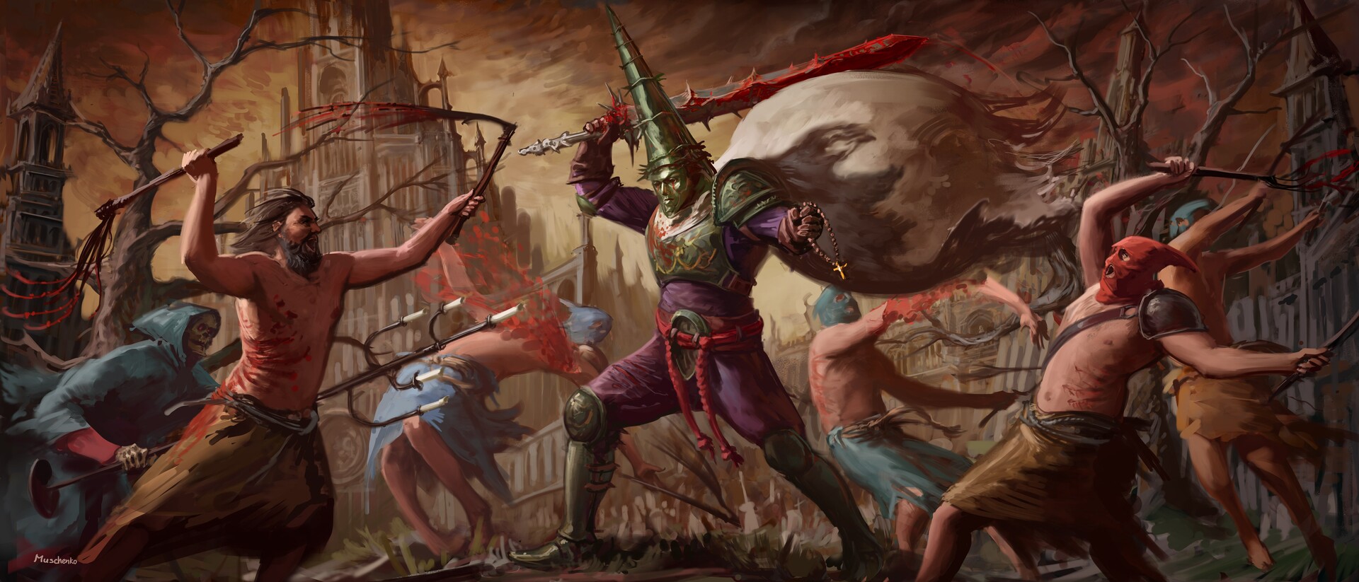 Картина с быком blasphemous