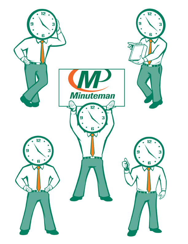 Minuteman Press Character  Design