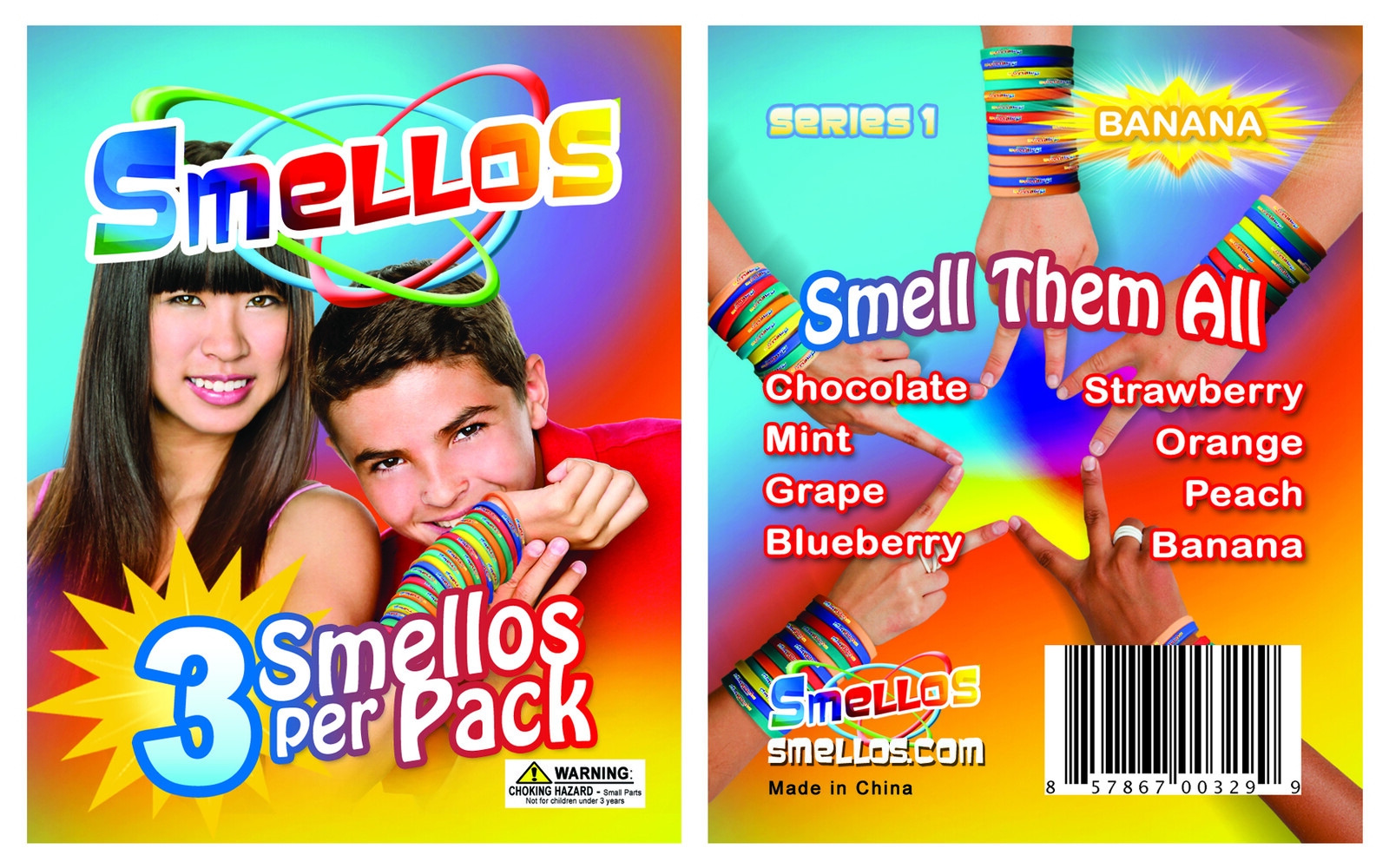 Smellos Scented Bracelets
front and back