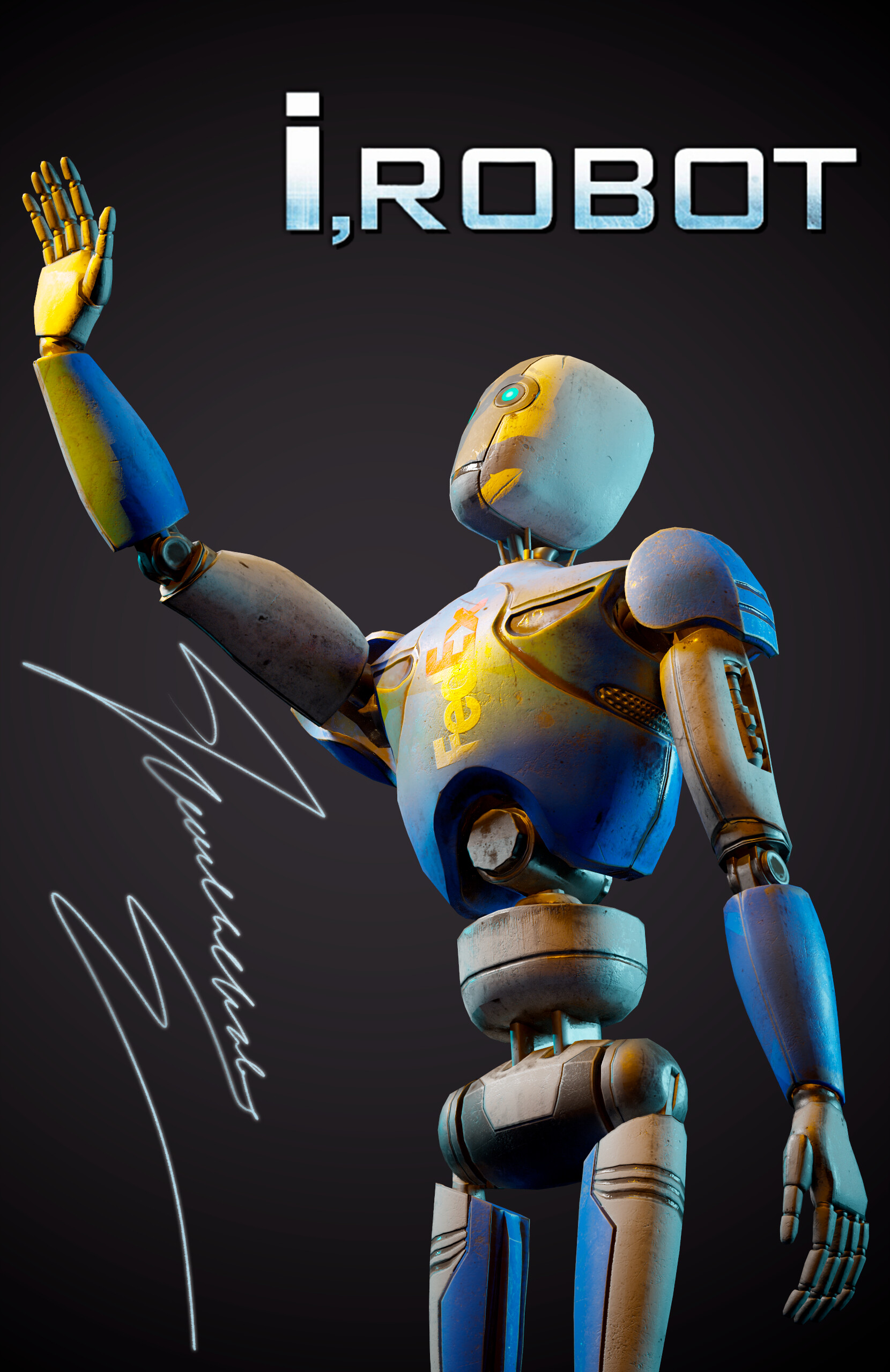 ArtStation Robot deliverer FedEx I Robot