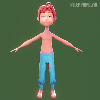 Create pants for character using Marvelous and Blender - WIP