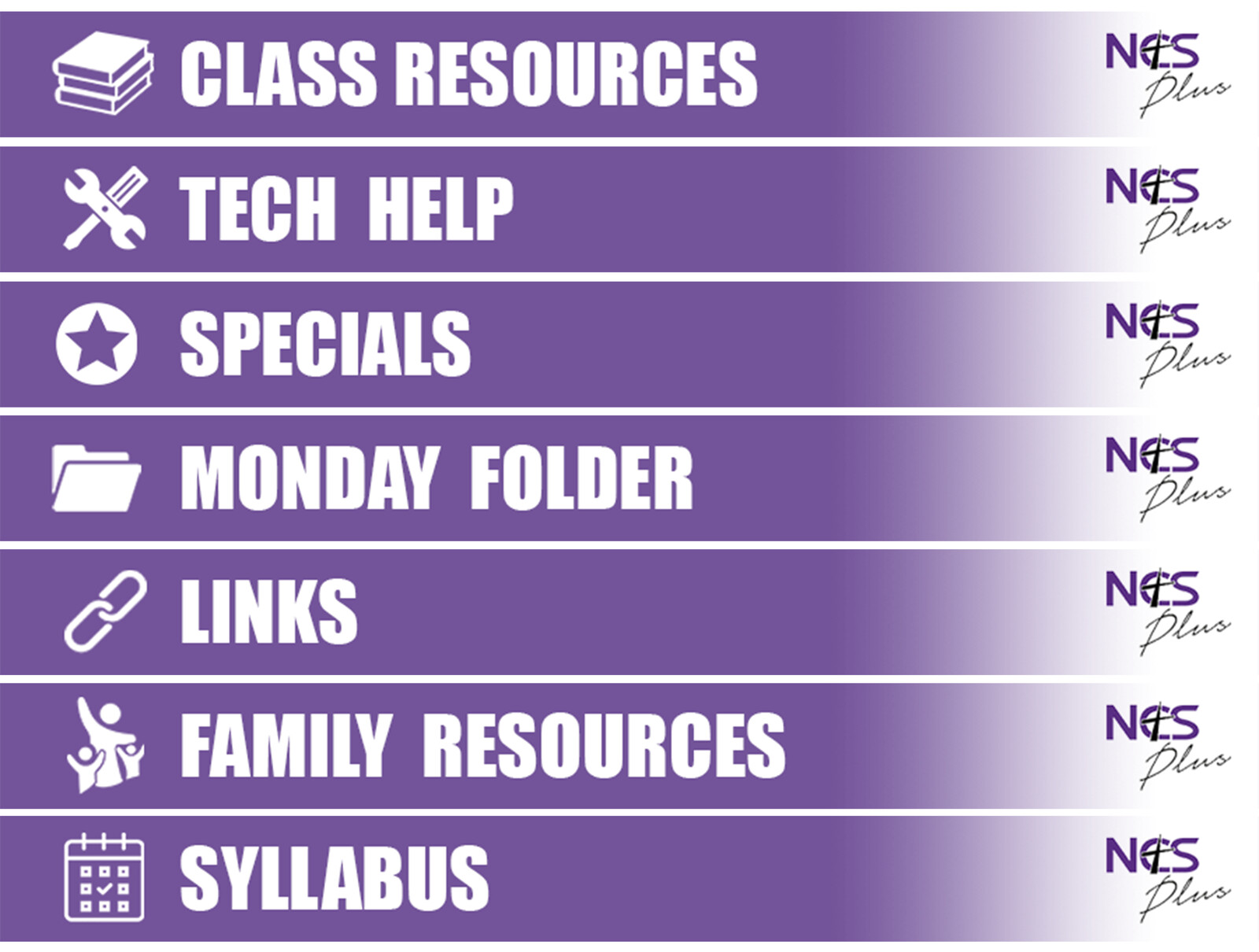 Banners for the new online school portal "NCS Plus"