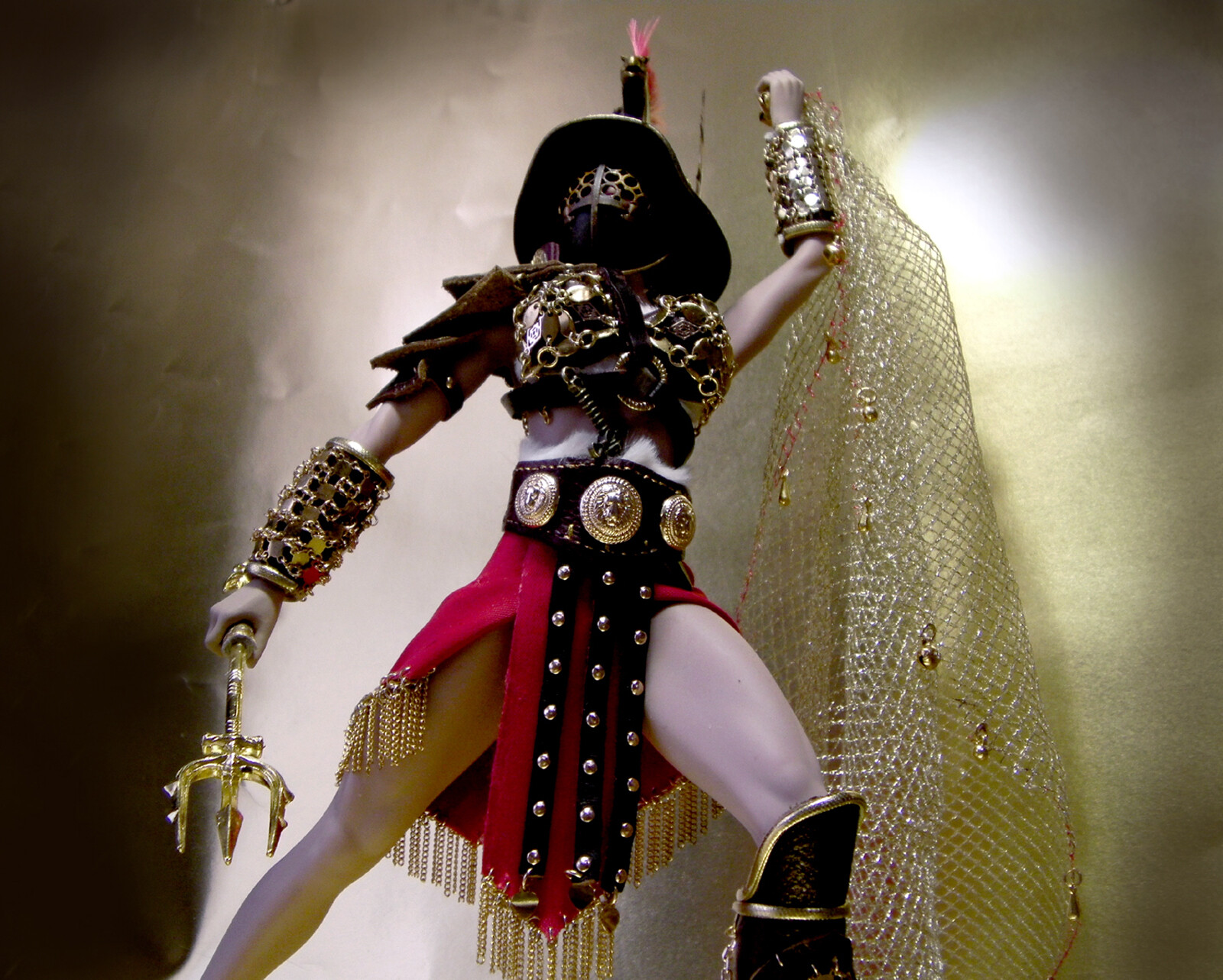 Costume №17 for Phicen doll. Gladiator girl. - DOLL IN ARMOR