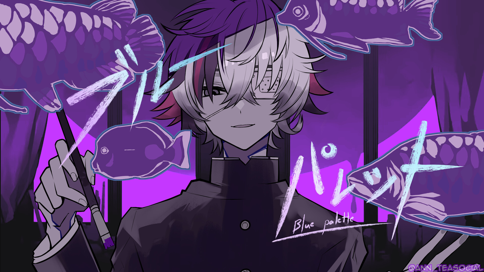 ArtStation - Fuwa Minato: Blue Palette