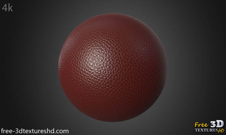 Synthetic Brown Red Leather PBR Texture 3D Fabric Cuir Seamless High  Resolution Free Download 4k - Free 3d textures HD