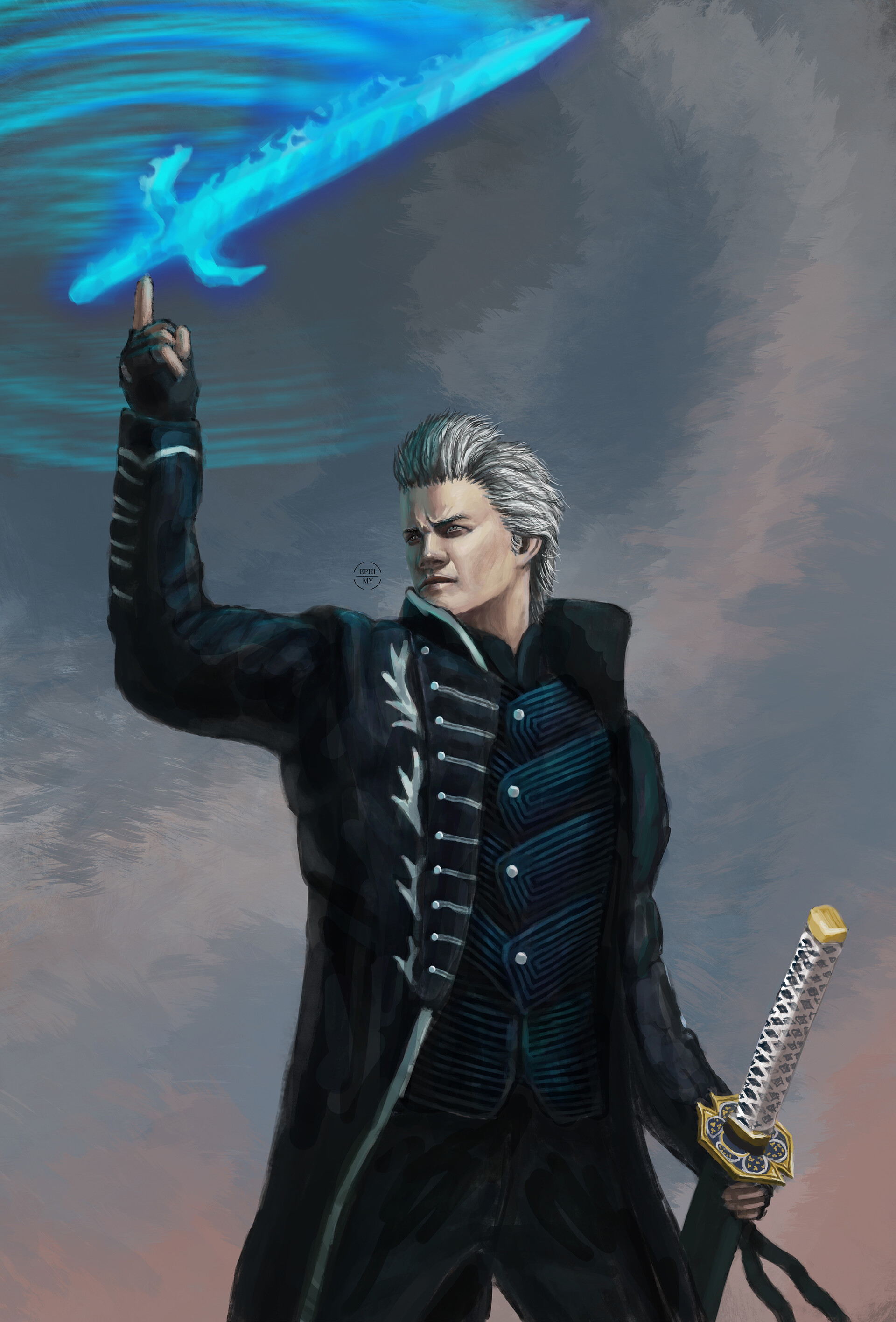 Main Characters Illustration - Devil May Cry 5 Art Gallery