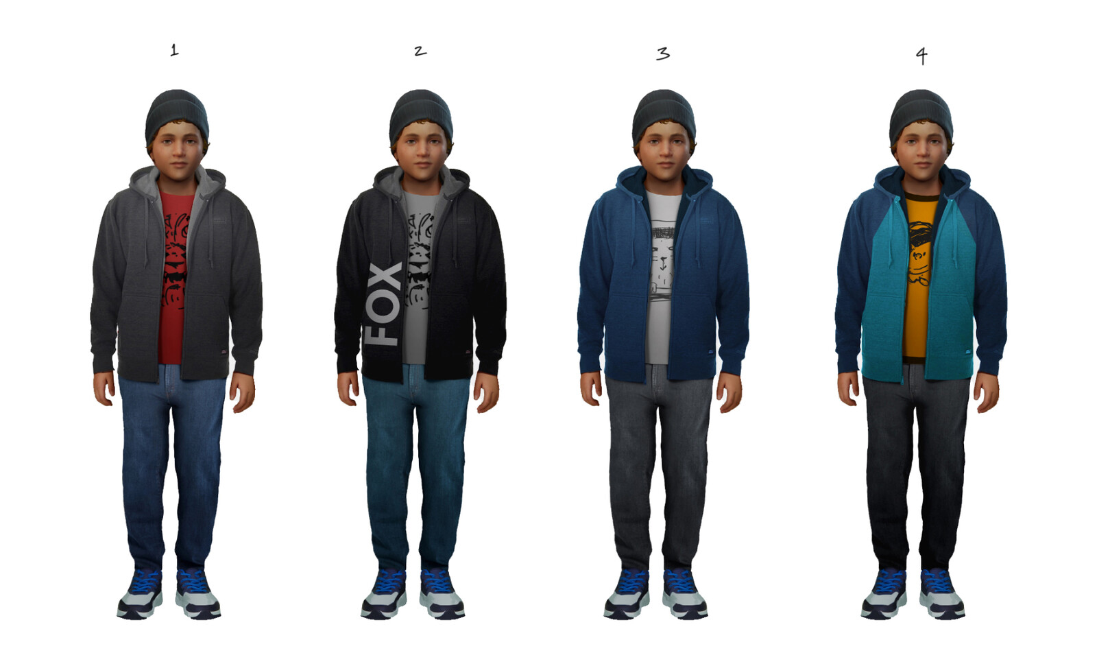 Chapter 2 - Ethan Casual Outfit Options