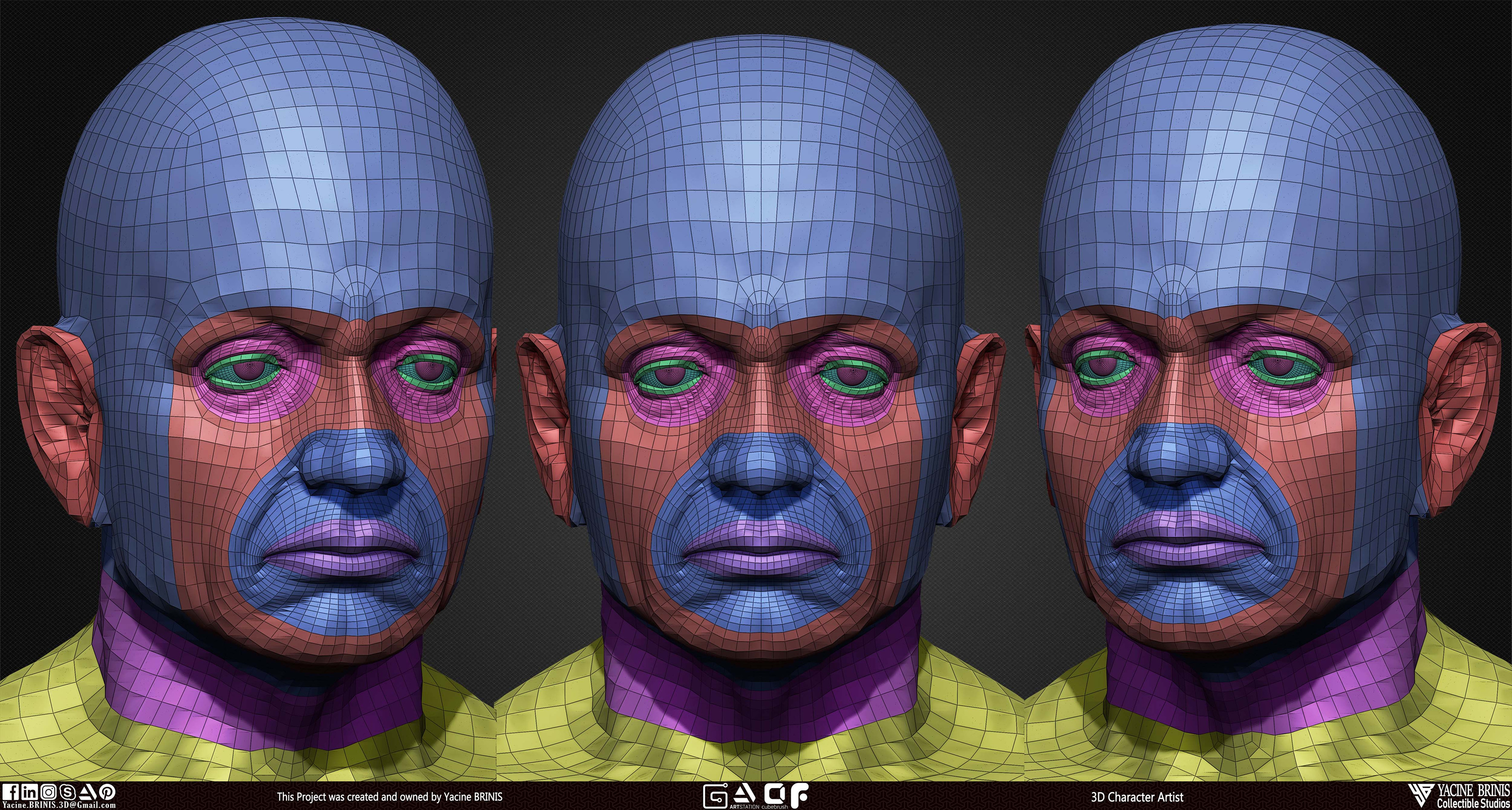 Old Man Basemesh 3D Model By Yacine BRINIS Anatomy Set 012
