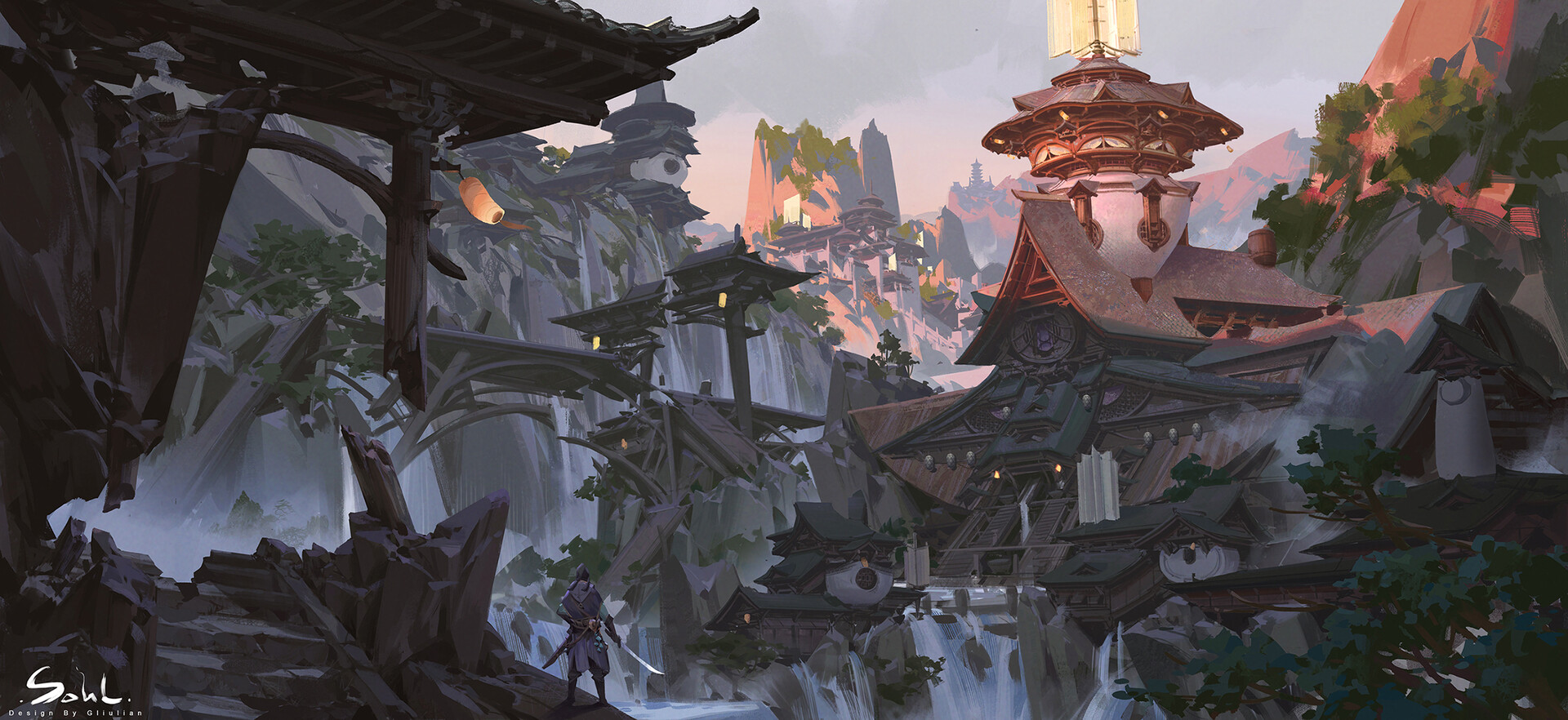 Broken Soul Bridge by G Liulian : rImaginaryArchitecture