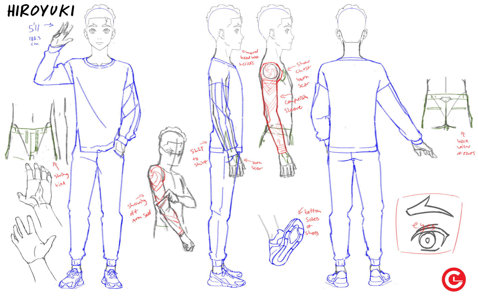 ArtStation My OC Hiroyuki Redesign