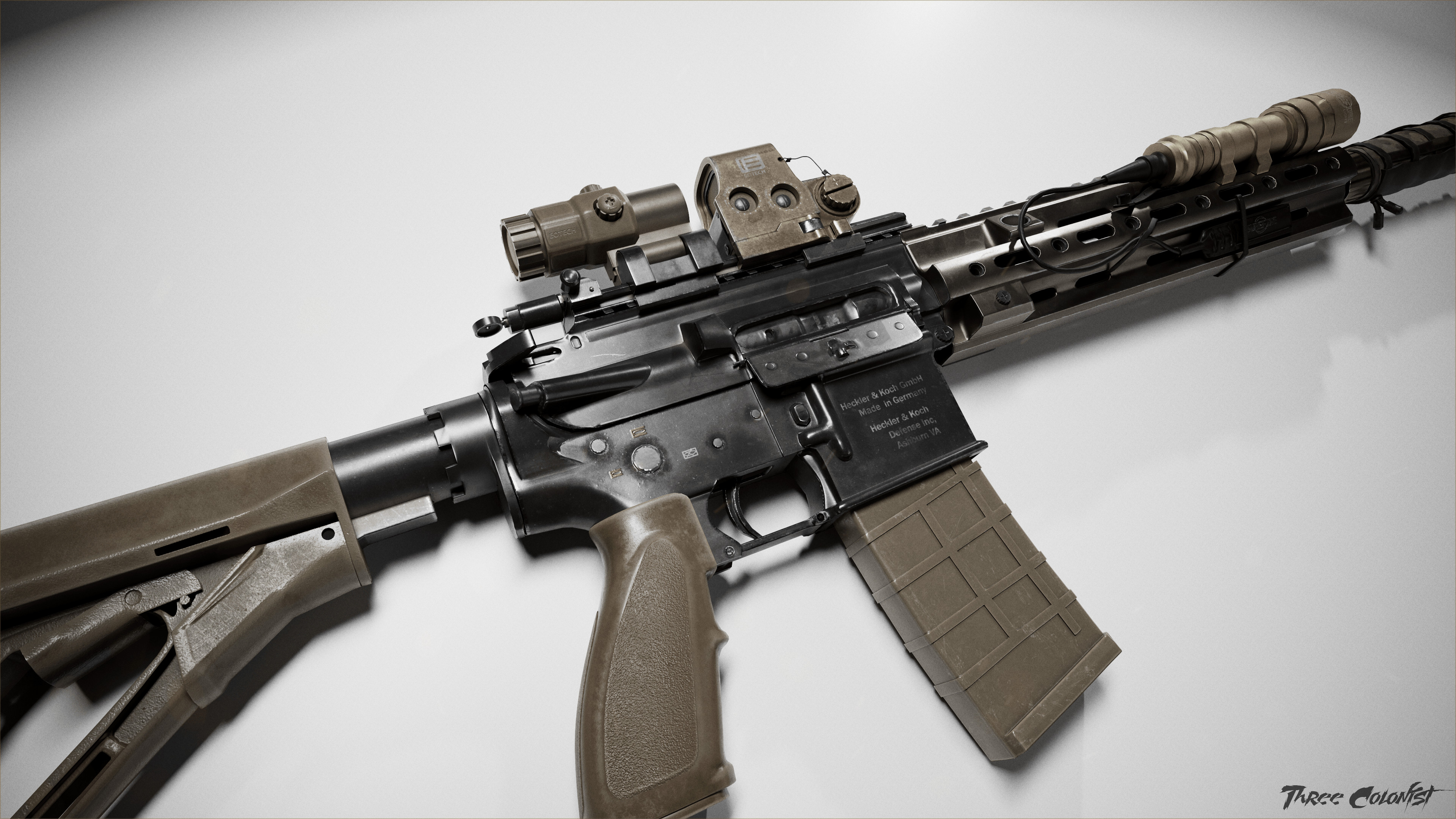 G3 San Ave Rifle Background 3d Model 3d Model Automatic Rifle With A  Collimator Sight And Flashli Hd Photography Photo Background Image And  Wallpaper for Free Download