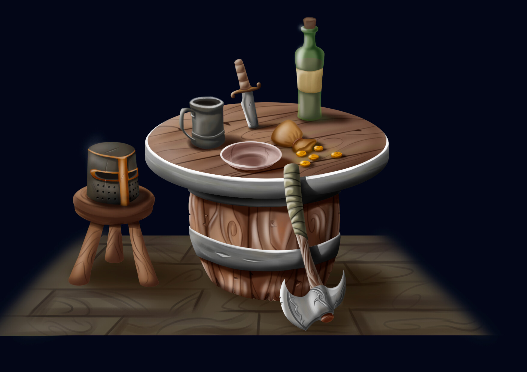 ArtStation Tavern Table