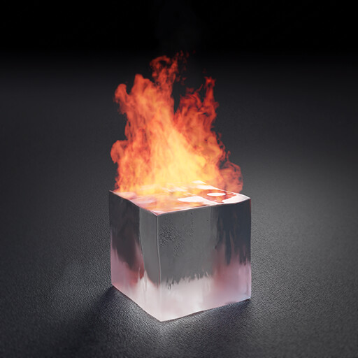 ArtStation Ice on Fire Profile Pic 512x512