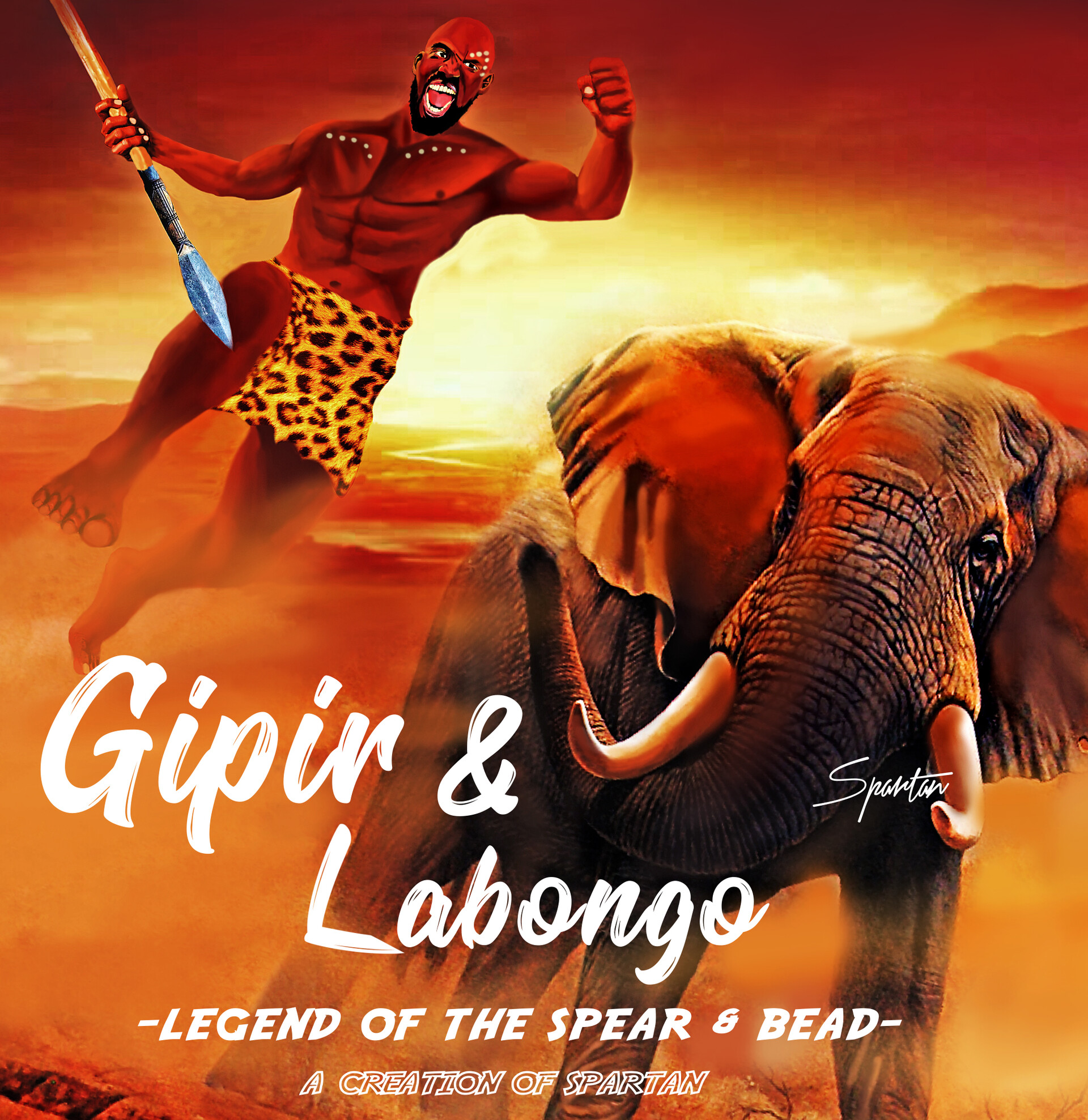 Gipiir and Labongo story illustration