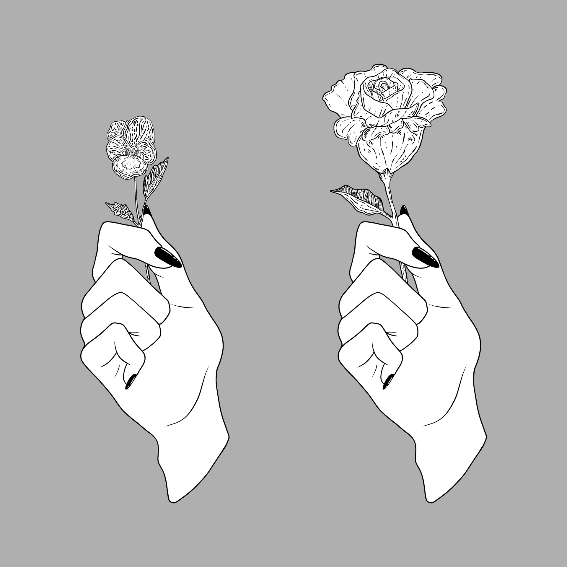 ArtStation - violets n roses