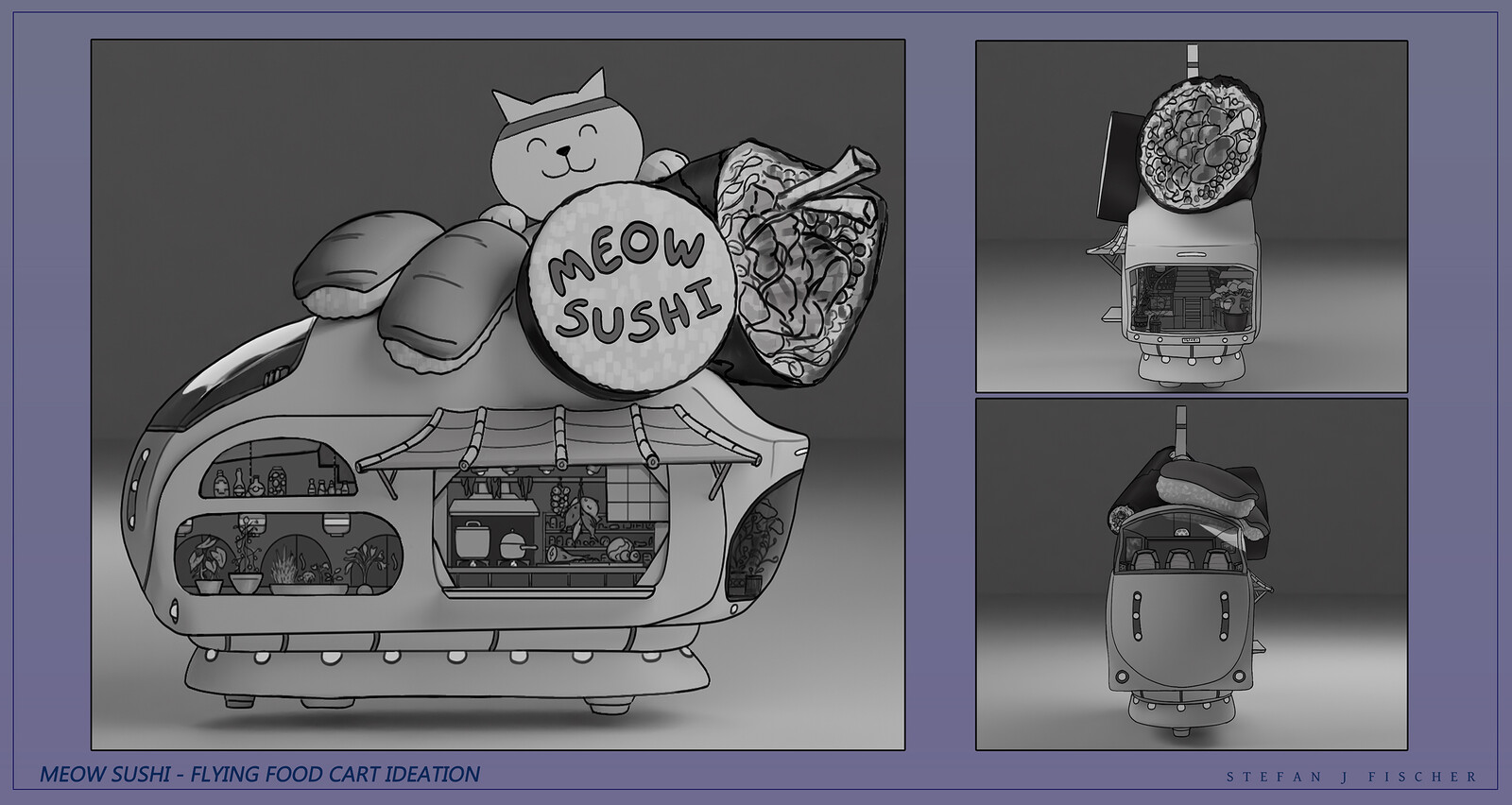 Meow Sushi Cart