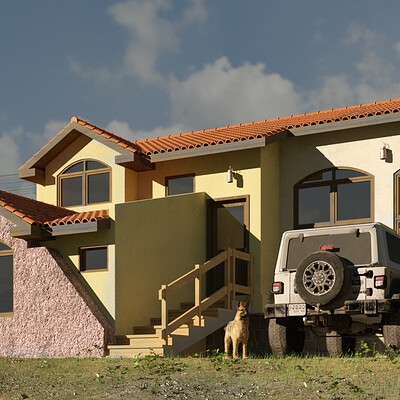 Arqdantf render final vivienda villa vieja firmado