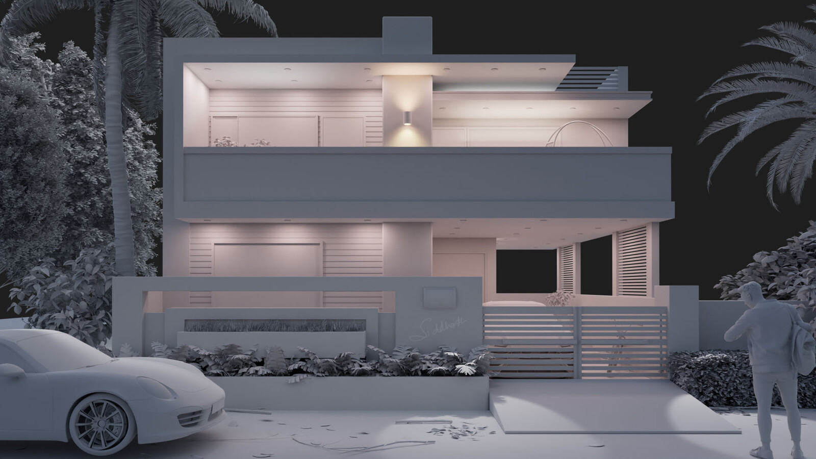 Clay render