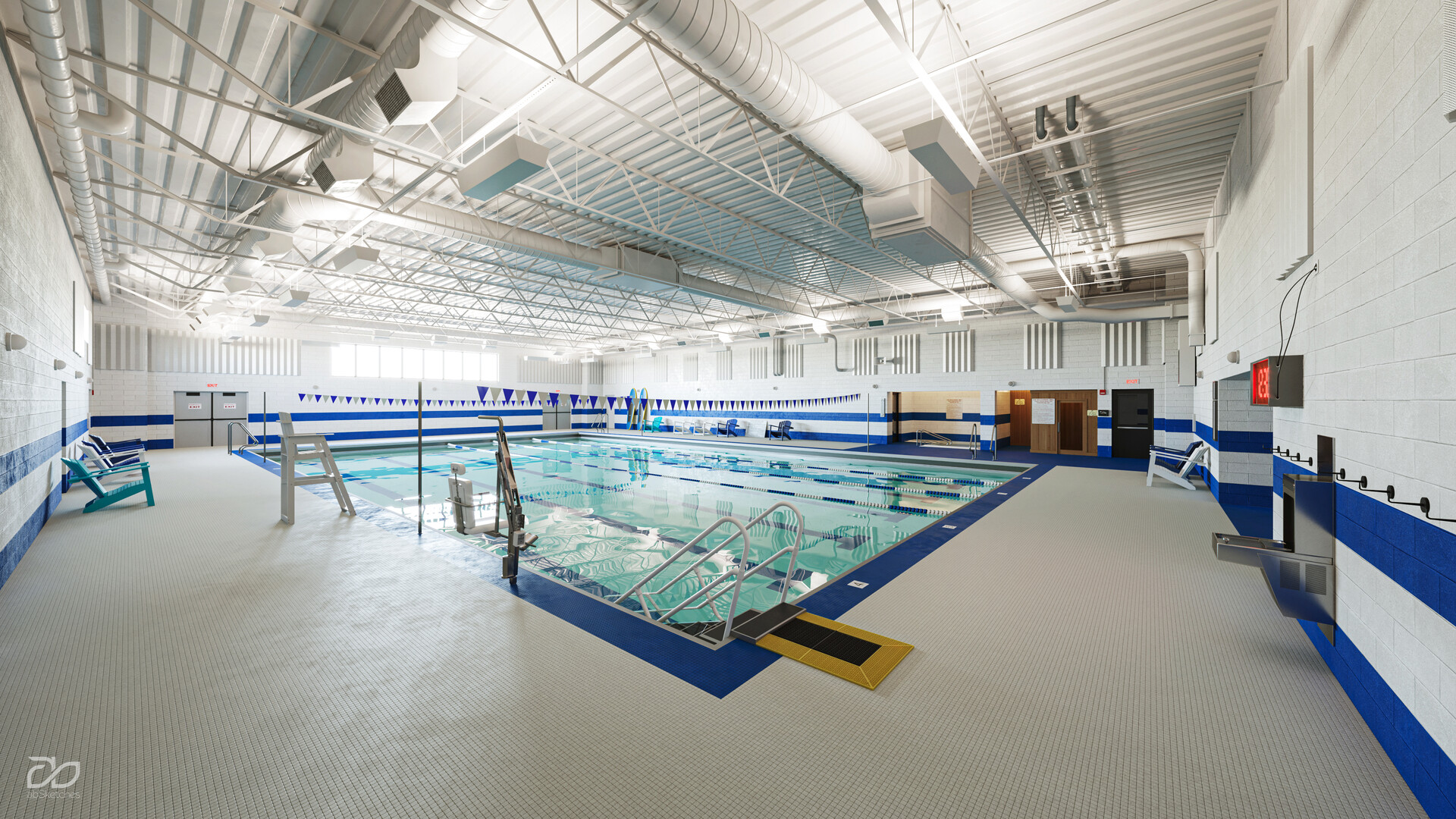 ArtStation JCC Aquatics Center Rendering