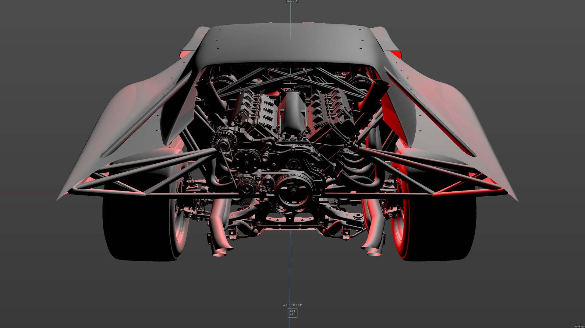 Ash Thorp THE BATMAN BATMOBILE CONCEPT 001