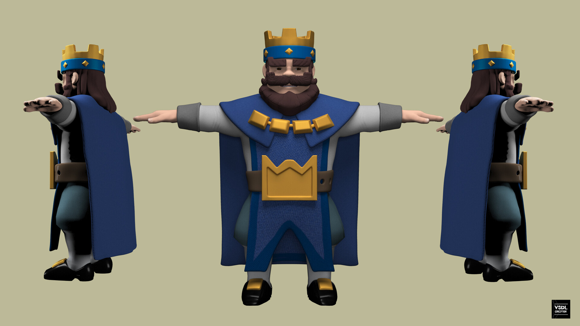 ArtStation - FanArt Clash Royal King