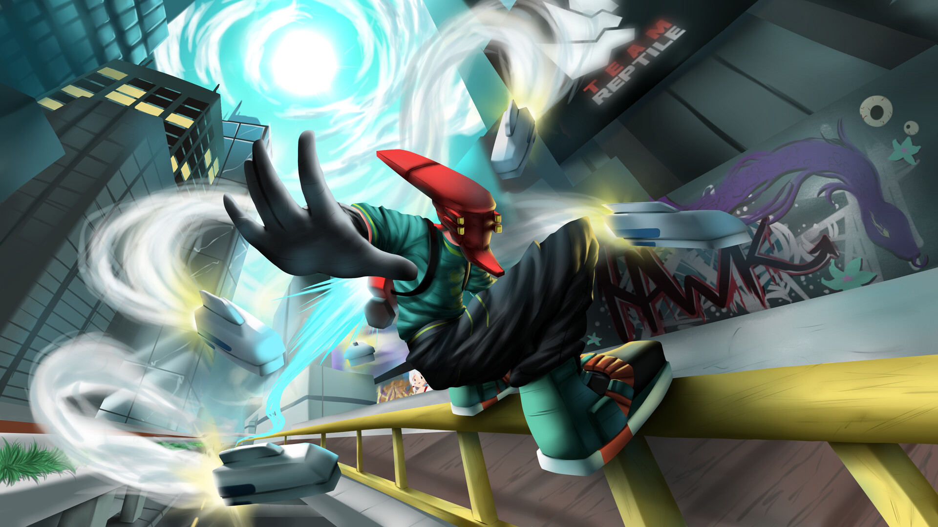 ArtStation Bomb Rush Cyberfunk FANART