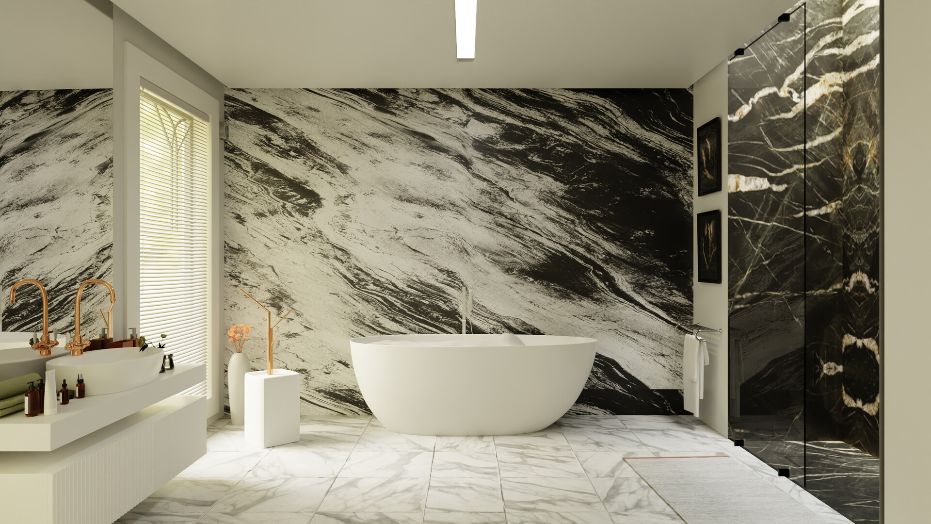 ArtStation - ts just a marble bathroom