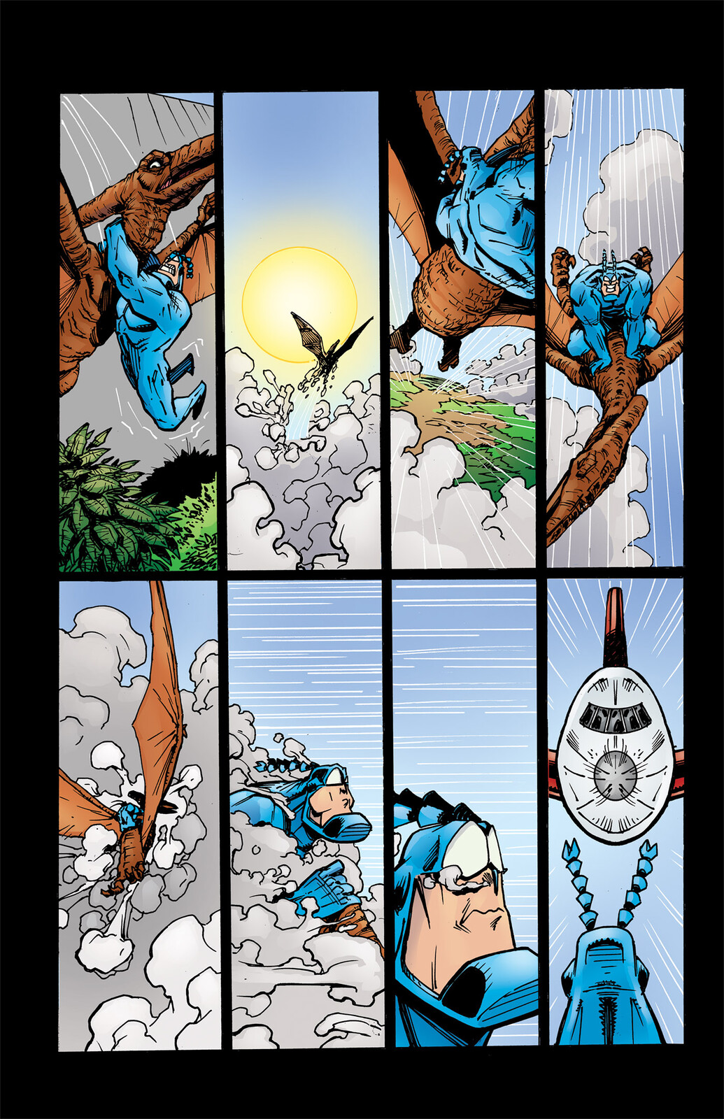 In Borneo Reborn Page 3 by Ian Chase Nichols
The Tick is Copyright © Ben Edlund, All other characters are Copyright © New England Comics