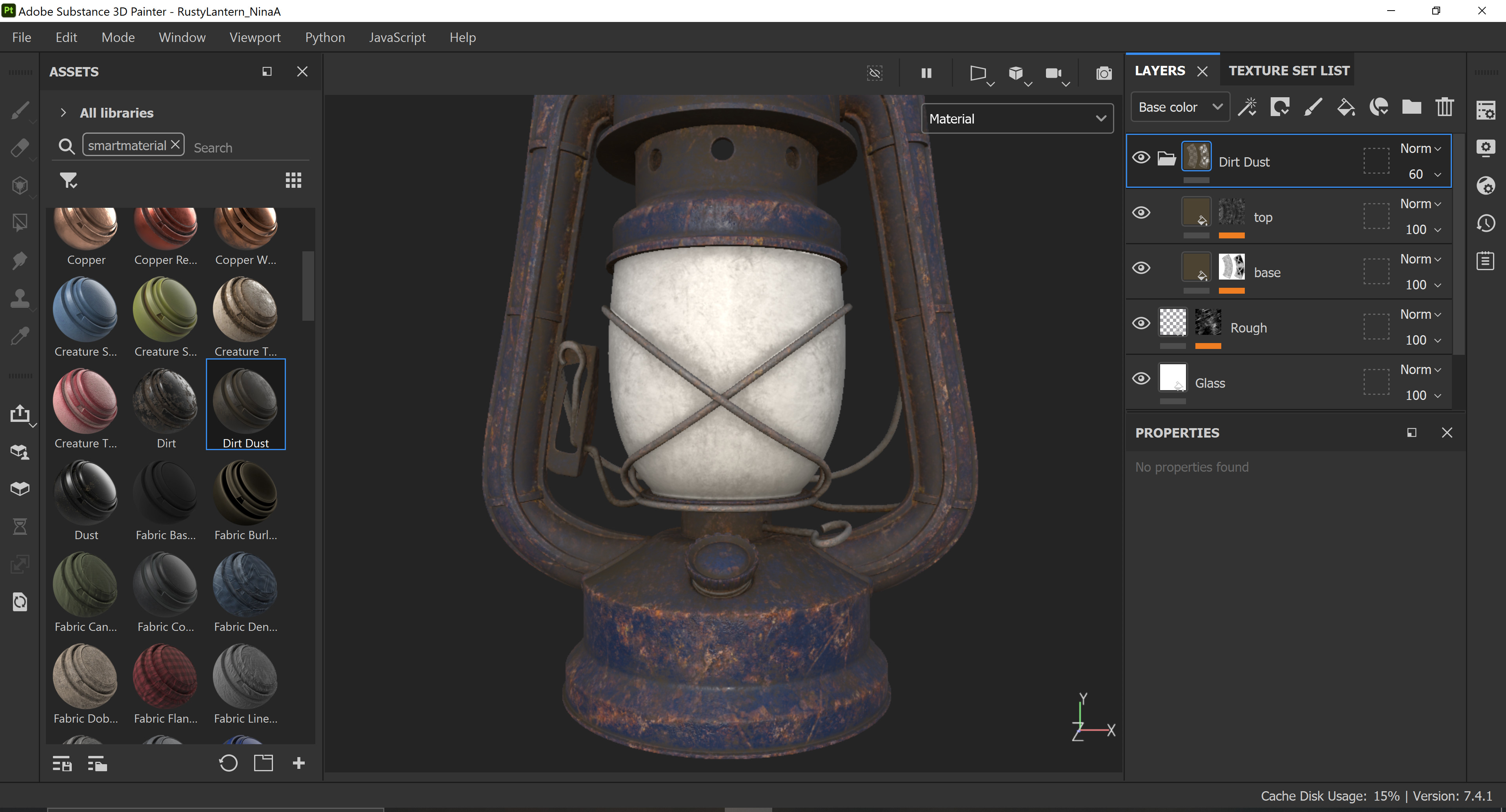 Prerendered image of textured glass