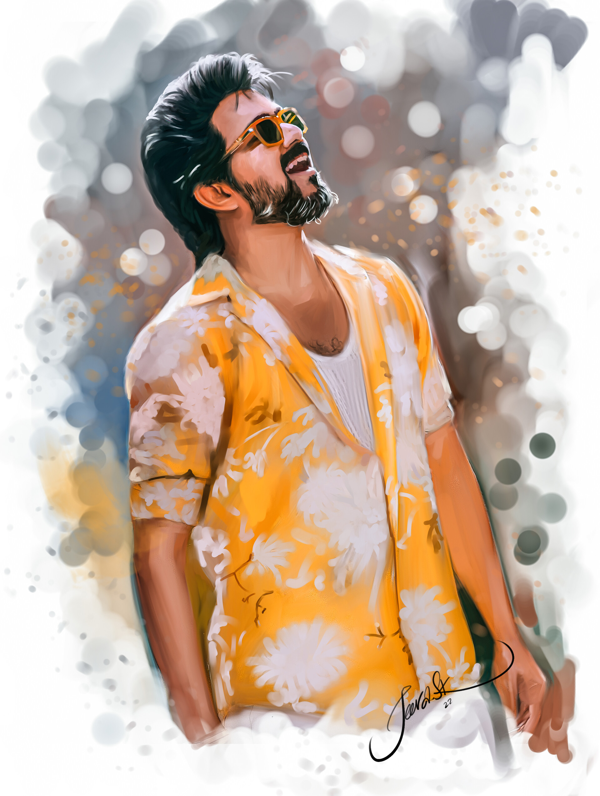 Artstation Beast Thalapathy Vijay Artwork 2022 Beast Thalapathy Vijay𓃵 Jolly Lo Gymkhana Thalapathyvijay