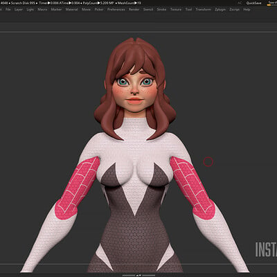 Gwen Stacy - Sculpting in ZBrush