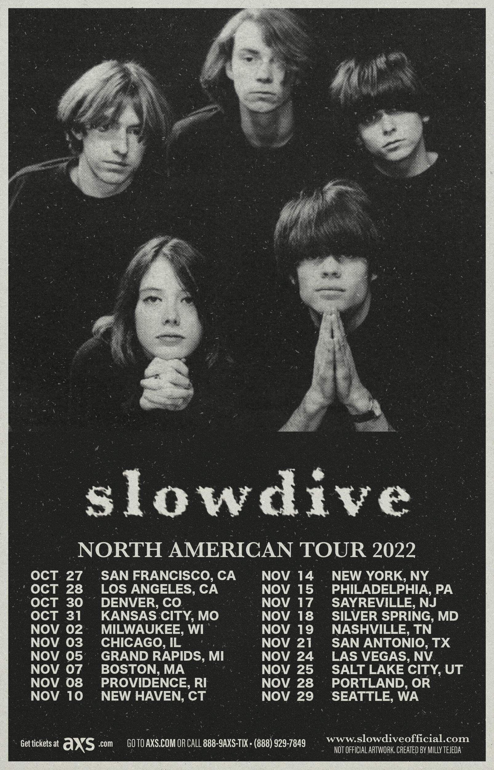 ArtStation Slowdive Mock Tour Poster