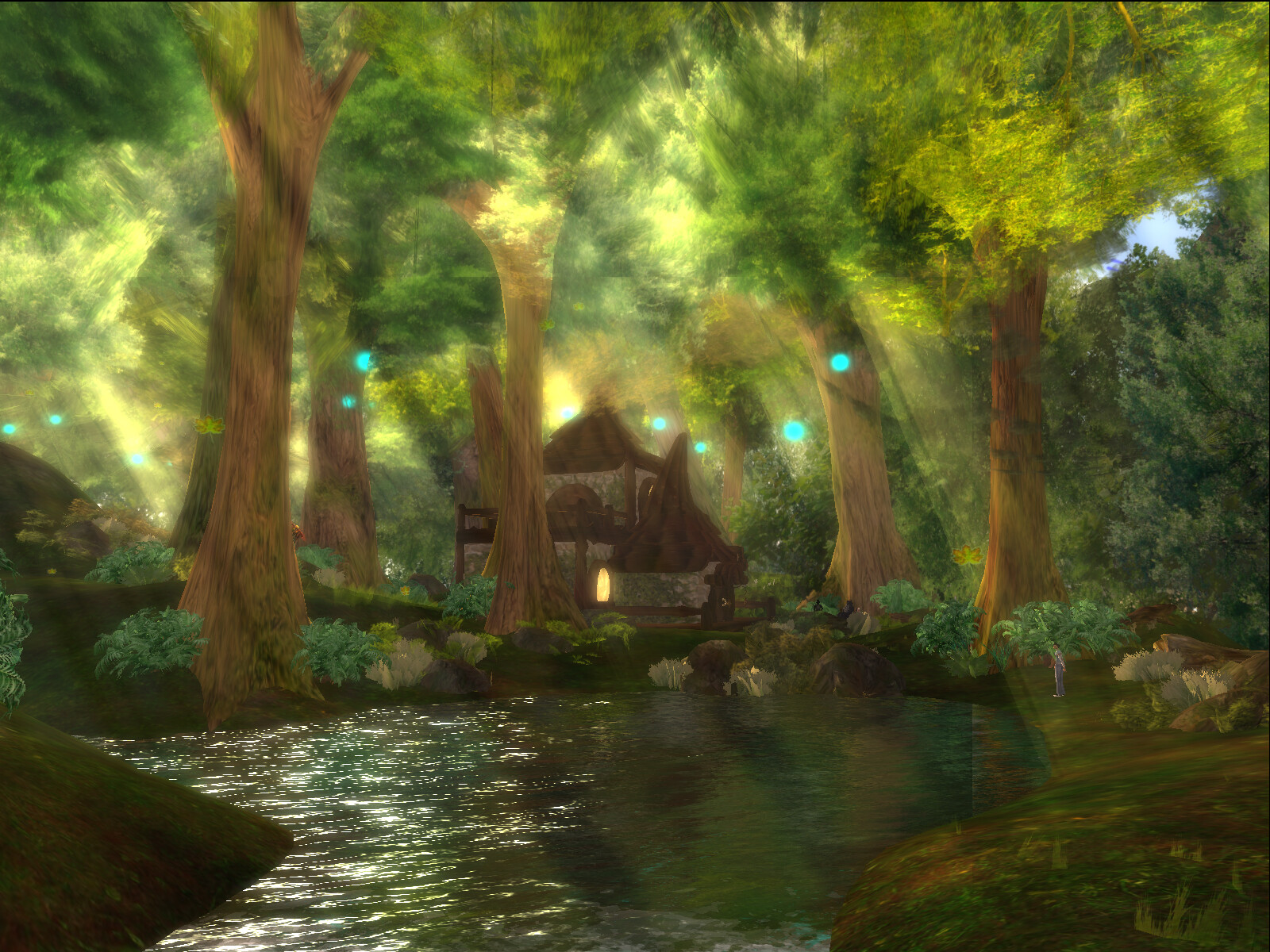Second Life Forest - Chakryn. The house is not mine, just the setting.
