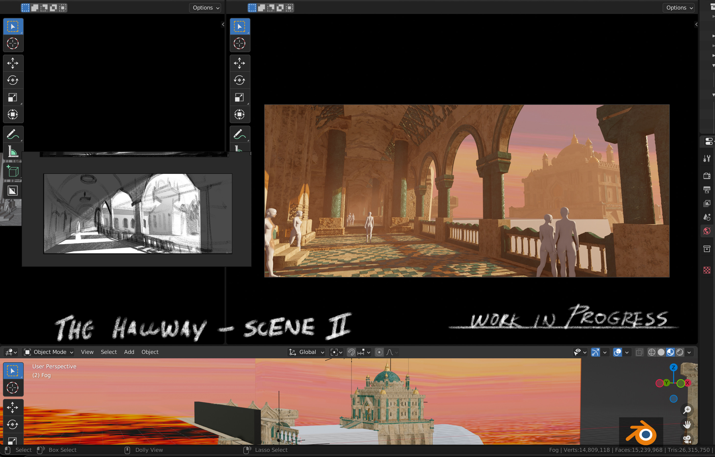 Viewport of The Hallway Scene