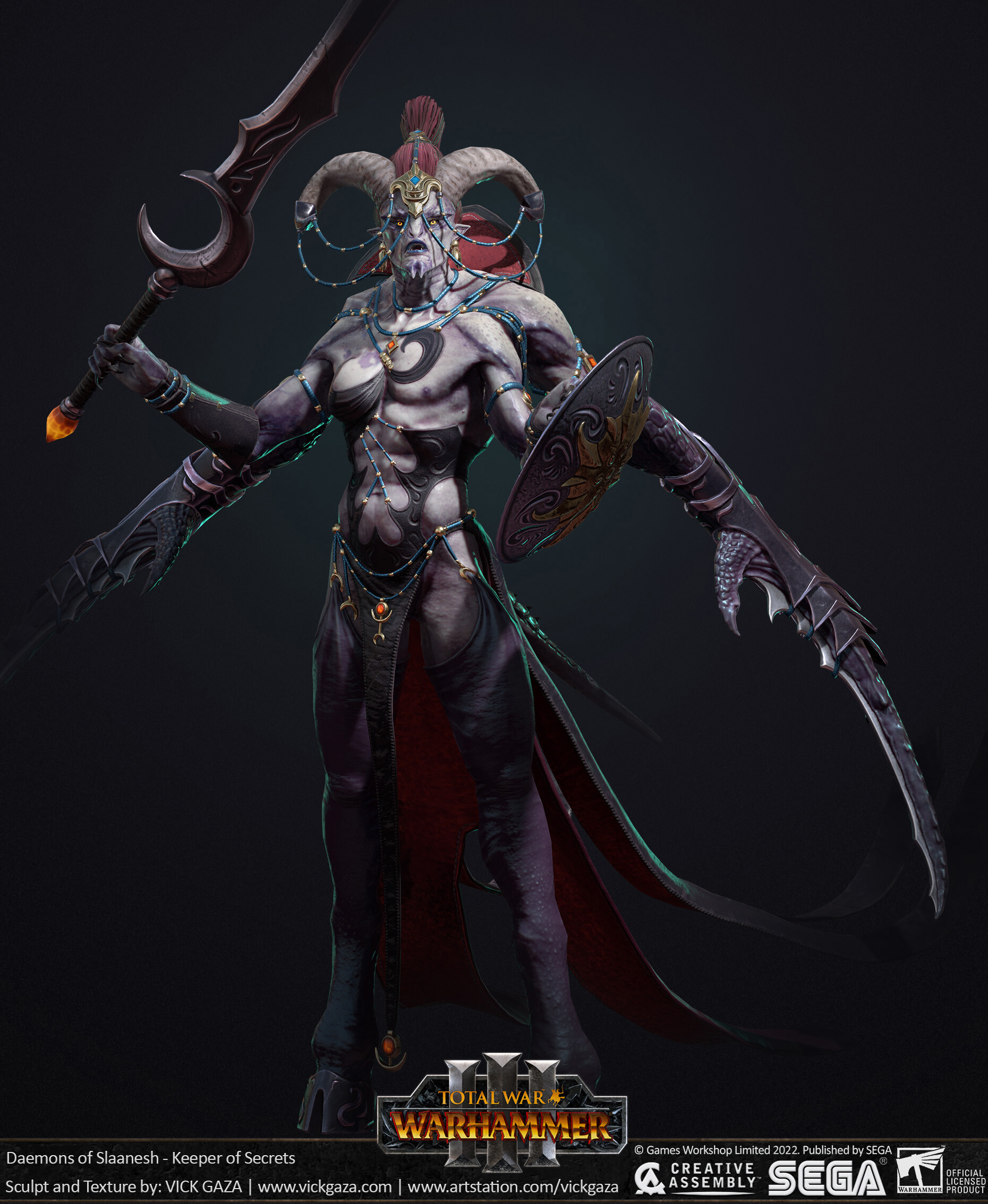 ArtStation - Keeper of Secrets - TW: Warhammer 3