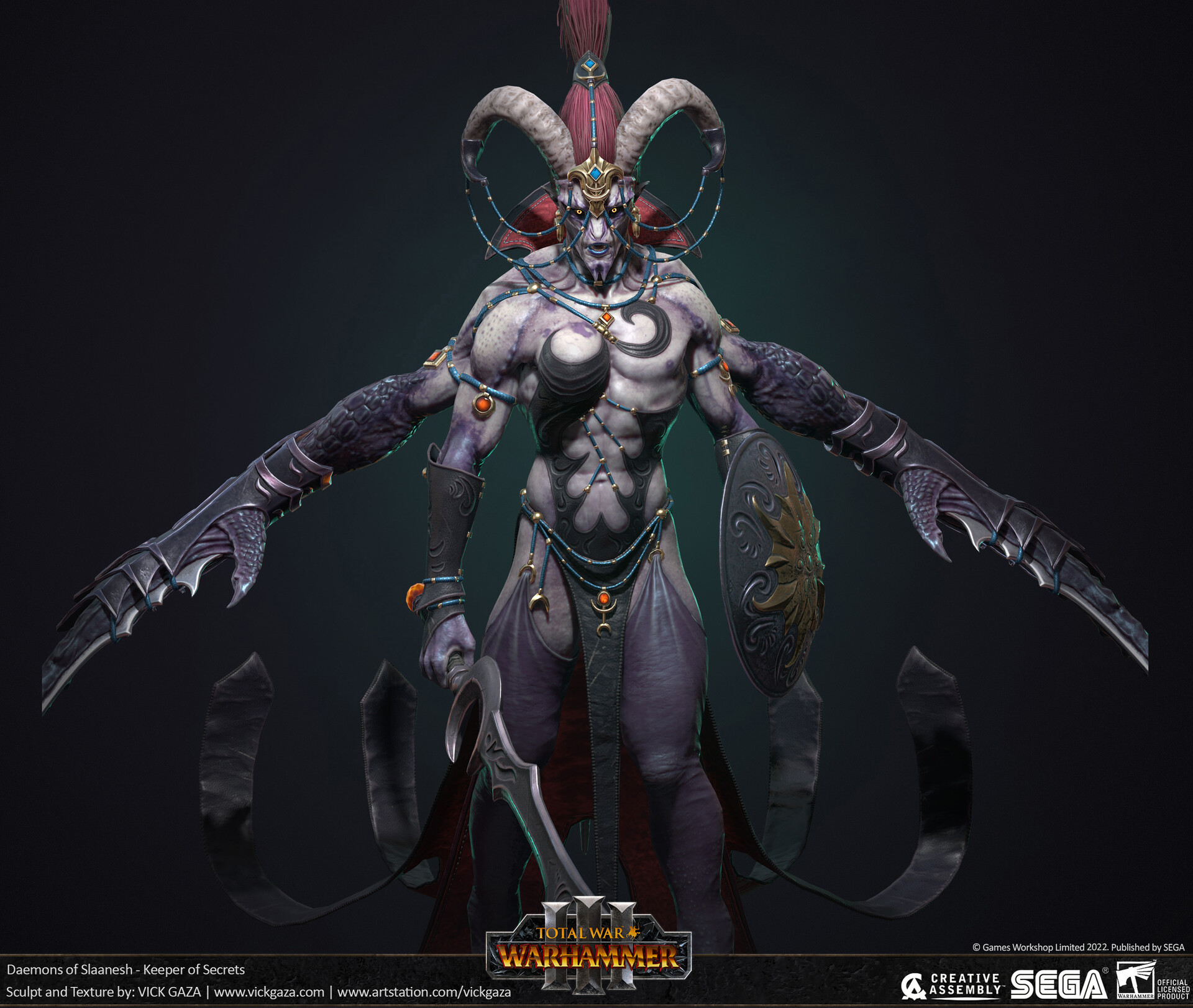 ArtStation - Keeper of Secrets - TW: Warhammer 3