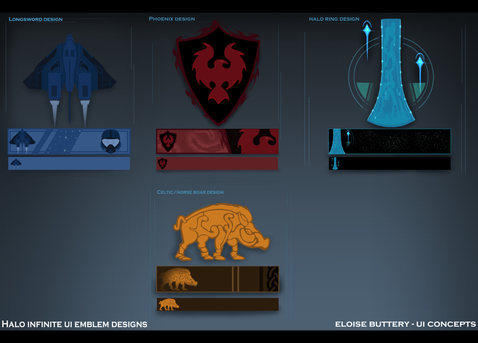 Fake Halo Infinite Emblem UI Design