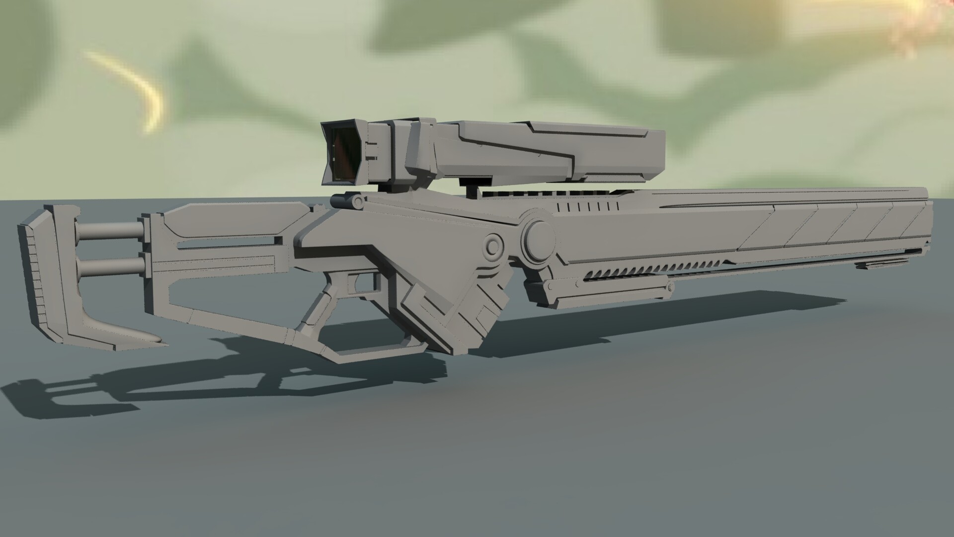 ArtStation hard surface gun model